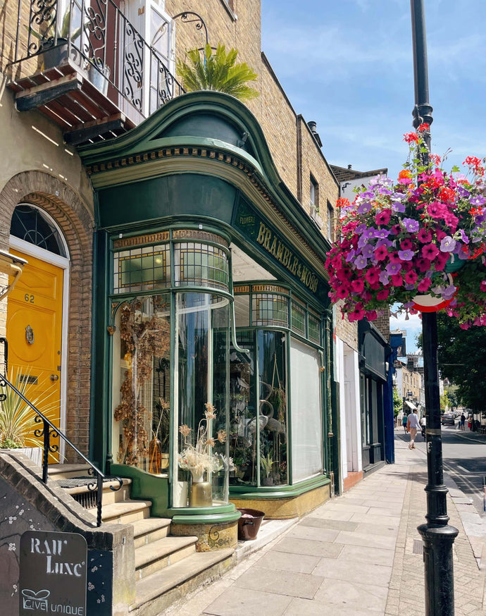 Beautiful shops on way to Yarn shop in london