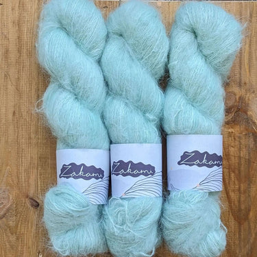 Zakami | Brushed Suri Alpaca | 100% Brushed Suri Alpaca | Fingering Yarn, Colour: Hint Of Mint, Dreamy 100% Brushed Suri Alpaca is incredibly soft and light in a very different way to Silk Mohair. It can absolutely be used on it's own as a fingering weigh
