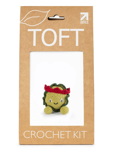 TOFT | Brussels Sprout Kit | Amigurumi Veg Crochet, , Crochet your own Brussels sprout with TOFT’s veggie kit! Includes DK wool, festive crown & eco stuffing—fun UK gift for crochet lovers., Knit With Me