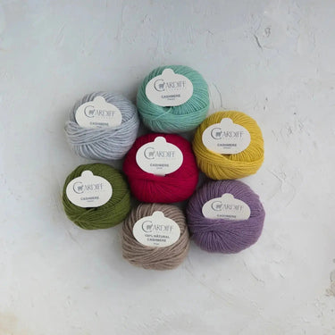 Cardiff Cashmere Classic | Sport / DK Yarn yarn ball in colour with simple background