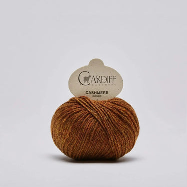 Cardiff Cashmere Classic | Sport / DK Yarn yarn ball in 308 Factory colour with simple background