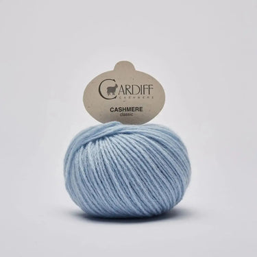 Cardiff Cashmere Classic | Sport / DK Yarn yarn ball in 644 BABY colour with simple background