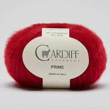 Cardiff Cashmere | Prime | Brushed Cashmere & Silk Yarn, Colour: 162 Scarlatta
