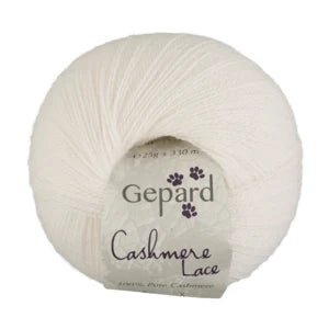 Cashmere Lace by Gepard | 100% luxurious cashmere in 101 Off-white option at Knit With Me yarn shop