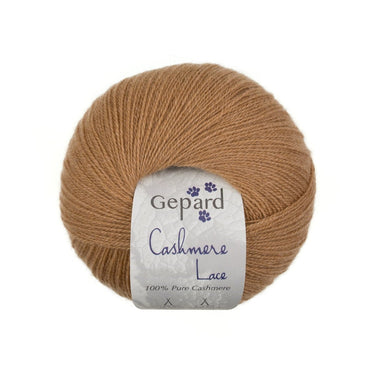 Cashmere Lace 100 percent cashmere yarn by Gepard Garn in 116 Camel