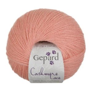 Cashmere Lace by Gepard | 100% luxurious cashmere in 210 Rose Peach option at Knit With Me yarn shop