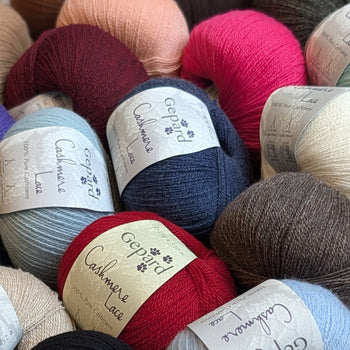 Cashmere Lace by Gepard | 100% luxurious cashmere in a bundle of random colours at Knit With Me yarn shop