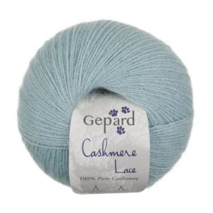 Cashmere Lace by Gepard | 100% luxurious cashmere in 718 Baby Blue option at Knit With Me yarn shop