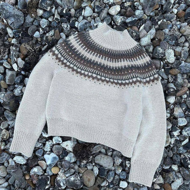 Celeste Sweater | PetiteKnit | Printed Pattern in option at Knit With Me yarn shop