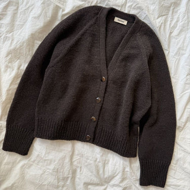 Champagne Cardigan | PetiteKnit | Printed Pattern in option at Knit With Me yarn shop