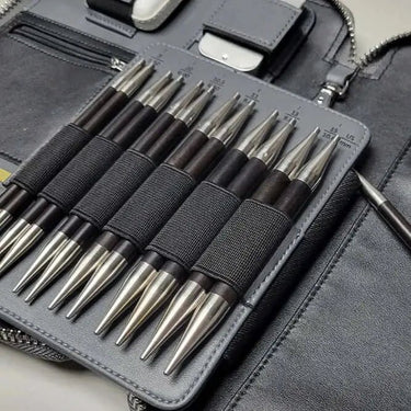 ChiaoGoo | Forté 2 Set | Luxury Interchangeable Needles, , ChiaoGoo Forté 2 features carbon fibre & blackwood tips, SWIV360 cables, & premium tools in a REACH-compliant case. The ultimate knitting set UK, Knit With Me