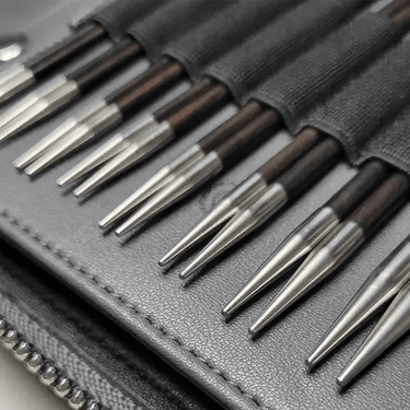 ChiaoGoo | Forté 2 Set | Luxury Interchangeable Needles, , ChiaoGoo Forté 2 features carbon fibre & blackwood tips, SWIV360 cables, & premium tools in a REACH-compliant case. The ultimate knitting set UK, Knit With Me