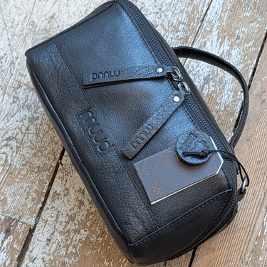 Cleo Project Bag | muud premier knitting accessories in Black option at Knit With Me yarn shop
