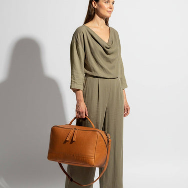 Cleo XL Project Bag | muud Premier Knitting Accessories in Whisky option at Knit With Me yarn shop