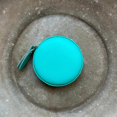 Teal Colourful Tape Measure for sewing and knitting, retractable and easy-to-use, 150cm/60 inch, ideal for body measurements.