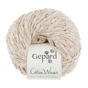 CottonWaves by Gepard in 102 Raw White colour at Knit With Me yarn shop