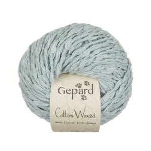 CottonWaves by Gepard | Chunky Cotton in 712 Soft Ice Blue option at Knit With Me yarn shop