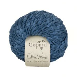 CottonWaves by Gepard | Chunky Cotton in 750 Denim Blue option at Knit With Me yarn shop