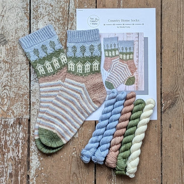 Country Home Sock Kit in option at Knit With Me yarn shop