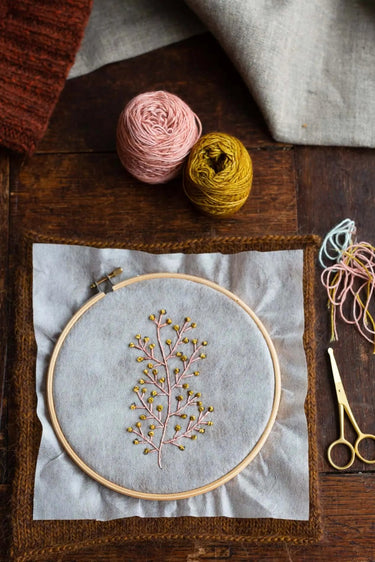 Embroidery on Knits by Judit Gummlich, , Embroidery on Knits is a hardback, 200 page, in-depth guide to contemporary stitching with and on wool, explaining every step of the process — from planning to finished project. It is a source of inspiration and kn