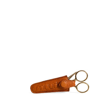 Espoo Scissor Case | muud premium accessories in Whisky option at Knit With Me yarn shop