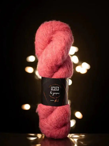 Fluff by Walcot x Les Garçons | Alpaca, Merino & Yak Blend, Color: Dancing Flamingo, Discover Fluff yarn by Walcot Yarns & Les Garçons – a luxurious brushed blend of baby alpaca, merino, silk, and yak. Soft, sport weight yarn., Knit With Me