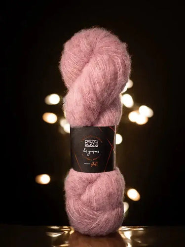 Fluff by Walcot x Les Garçons | Alpaca, Merino & Yak Blend, Color: English Rose, Discover Fluff yarn by Walcot Yarns & Les Garçons – a luxurious brushed blend of baby alpaca, merino, silk, and yak. Soft, sport weight yarn., Knit With Me