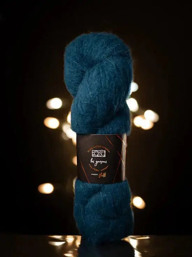 Fluff by Walcot x Les Garçons | Alpaca, Merino & Yak Blend, Color: Glacial Depths, Discover Fluff yarn by Walcot Yarns & Les Garçons – a luxurious brushed blend of baby alpaca, merino, silk, and yak. Soft, sport weight yarn., Knit With Me