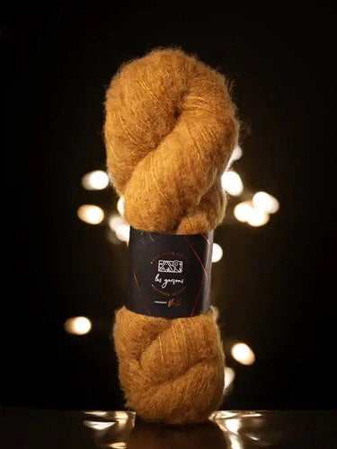 Fluff by Walcot x Les Garçons | Alpaca, Merino & Yak Blend, Color: Golden Rod, Discover Fluff yarn by Walcot Yarns & Les Garçons – a luxurious brushed blend of baby alpaca, merino, silk, and yak. Soft, sport weight yarn., Knit With Me