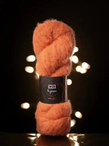 Fluff by Walcot x Les Garçons | Alpaca, Merino & Yak Blend, Color: Marmalade, Discover Fluff yarn by Walcot Yarns & Les Garçons – a luxurious brushed blend of baby alpaca, merino, silk, and yak. Soft, sport weight yarn., Knit With Me