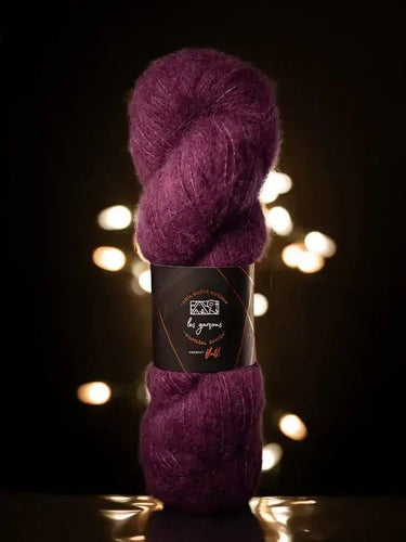 Fluff by Walcot x Les Garçons | Alpaca, Merino & Yak Blend, Color: Velvet, Discover Fluff yarn by Walcot Yarns & Les Garçons – a luxurious brushed blend of baby alpaca, merino, silk, and yak. Soft, sport weight yarn., Knit With Me