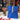 Hide & Hammer | Large 03 Project Bag | Premium Knitting Bag , Color: Electric Blue + Nude Straps, This canvas and leather knitting bag perfectly combines form and function. Its internal pockets are great for a sweater but not so bulky that you lose a shaw