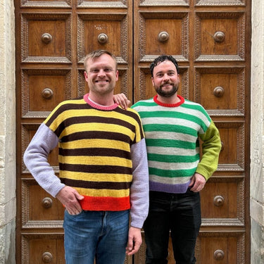 Holger Sweater Man | PetiteKnit | Printed Pattern in option at Knit With Me yarn shop