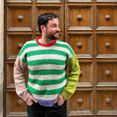 Holger Sweater Man | PetiteKnit | Printed Pattern in option at Knit With Me yarn shop