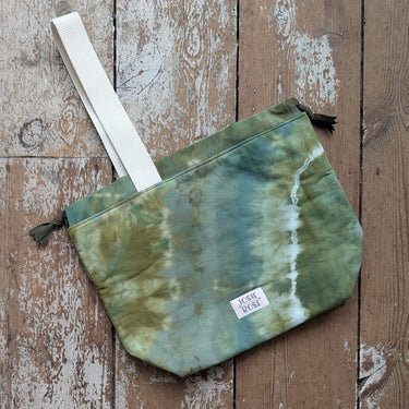 Ice Dyed Craft Project Bags - Large in Richmond Park Z37 option at Knit With Me yarn shop