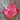 Ice Dyed Project Bags - XLarge in vibrant pink, handmade for crafts with unique design, lining, and pockets, by Jose Rose.
