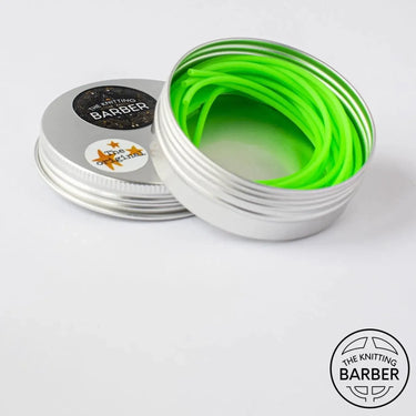 Knitting Barber | Stitch Holder Cords | No Hassle Try-On, Color: Neon Green, Keep stitches secure while trying on your knits! Knitting Barber cords attach to your needle tips and hold stitches safely—ideal for sleeves and sweaters., Knit With Me