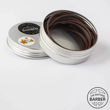 Knitting Barber | Stitch Holder Cords | No Hassle Try-On, Color: Brown, Keep stitches secure while trying on your knits! Knitting Barber cords attach to your needle tips and hold stitches safely—ideal for sleeves and sweaters., Knit With Me