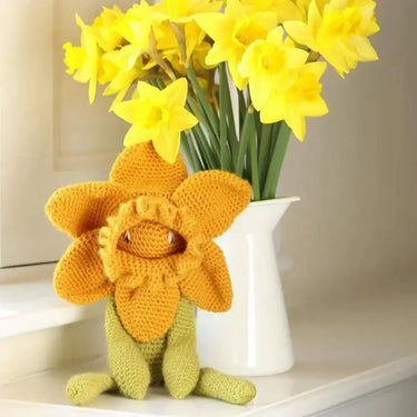 TOFT | Daffodil Kit | Amigurumi Flower Crochet Gift, , Crochet a beautiful daffodil with TOFT’s floral kit. Includes wool, stuffing & pattern—perfect UK gift for gardeners & crafters alike., Knit With Me