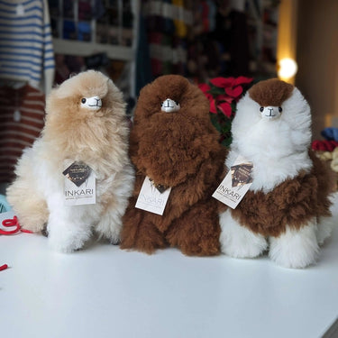 Inkari Stuffed Alpaca Animals, Style: Large 50cm Natural Hazelnut (6), Words cannot do justice to how adorable, and incredibly soft, these stuffed Alpaca Animals are. You really need to have a feel to believe. Our Alpacas come in three sizes, SMall, Mediu