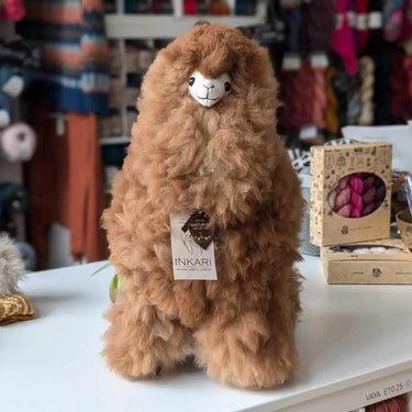 Inkari Stuffed Alpaca Animals, Style: Large 50cm Natural Hazelnut (6), Words cannot do justice to how adorable, and incredibly soft, these stuffed Alpaca Animals are. You really need to have a feel to believe. Our Alpacas come in three sizes, SMall, Mediu