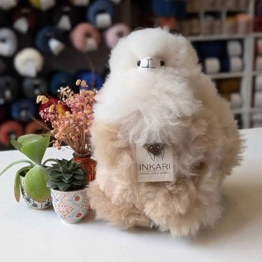 Inkari Stuffed Alpaca Animals, Style: Medium 32cm Natural Sahara (11), Words cannot do justice to how adorable, and incredibly soft, these stuffed Alpaca Animals are. You really need to have a feel to believe. Our Alpacas come in three sizes, SMall, Mediu
