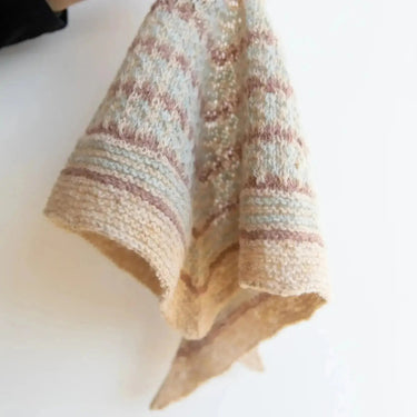 Biches & Bûches | Isla Shawl Kit | Le Petit Lambswool, Kit Name: Knit With Me, Knit the Isla Shawl with Le Petit Lambswool. This fun kit makes 2–3 kerchiefs & includes yarn + pattern—perfect UK knitting gift project., Knit With Me