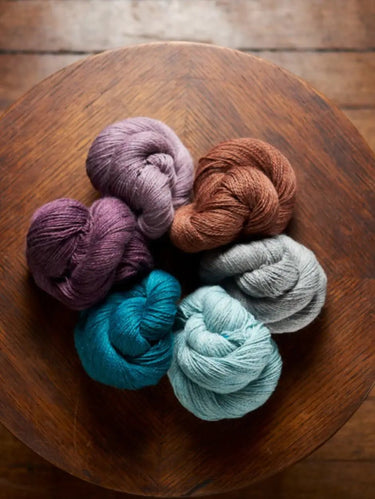 John Arbon | Knit By Numbers | British Yarn, Colour: Teal 92, This base has lustre and drape, but still packed with crisp stitch definition and soft enough to wear next to the skin. With an innovative colour palette providing the precise shade. Each colou