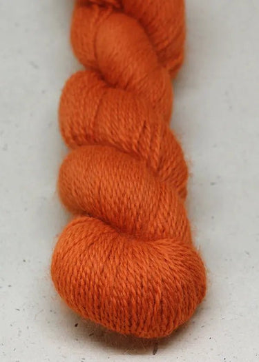 John Arbon | Knit By Numbers | British Yarn, Colour: Orange 13, This base has lustre and drape, but still packed with crisp stitch definition and soft enough to wear next to the skin. With an innovative colour palette providing the precise shade. Each col