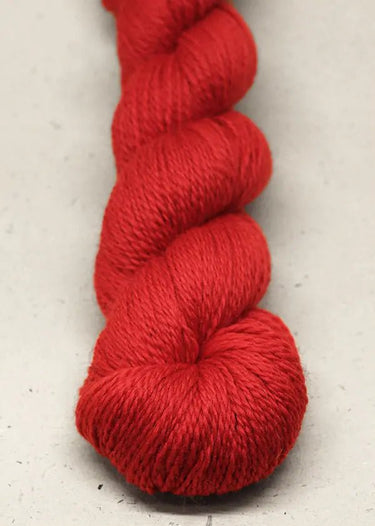 John Arbon | Knit By Numbers | British Yarn, Colour: Red 19, This base has lustre and drape, but still packed with crisp stitch definition and soft enough to wear next to the skin. With an innovative colour palette providing the precise shade. Each colour