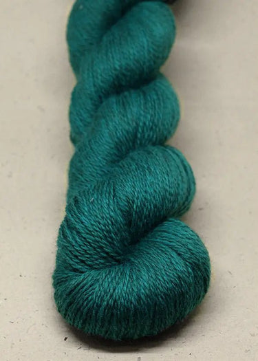 John Arbon | Knit By Numbers | British Yarn, Colour: Teal 92, This base has lustre and drape, but still packed with crisp stitch definition and soft enough to wear next to the skin. With an innovative colour palette providing the precise shade. Each colou