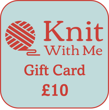 Knit With Me | Gift Card for Yarns, Notions & Classes, Denominations: £10.00, Treat a knitter or crocheter with a Knit With Me gift card! Redeemable online or in-store for yarns, notions, or workshops. Emailed immediately., Knit With Me
