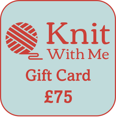 Knit With Me | Gift Card for Yarns, Notions & Classes, Denominations: £75.00, Treat a knitter or crocheter with a Knit With Me gift card! Redeemable online or in-store for yarns, notions, or workshops. Emailed immediately., Knit With Me