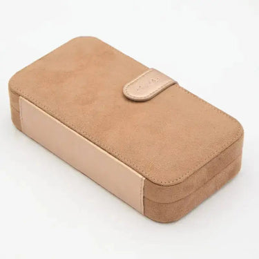 Elegant storage case for KnitPro Oasis Chunky Interchangeable Crochet Hook Set with suede finish and secure clasp.